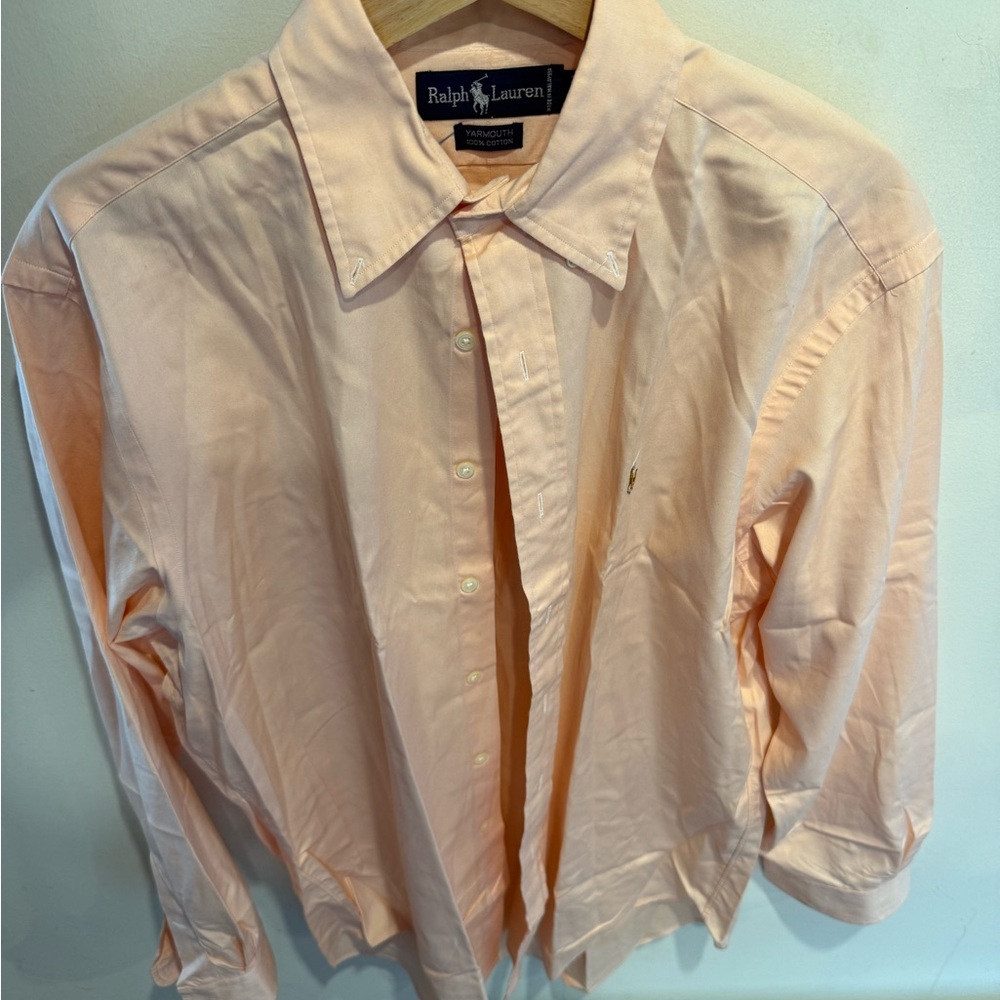 Ralph Lauren Light Peach Collared Shirt
